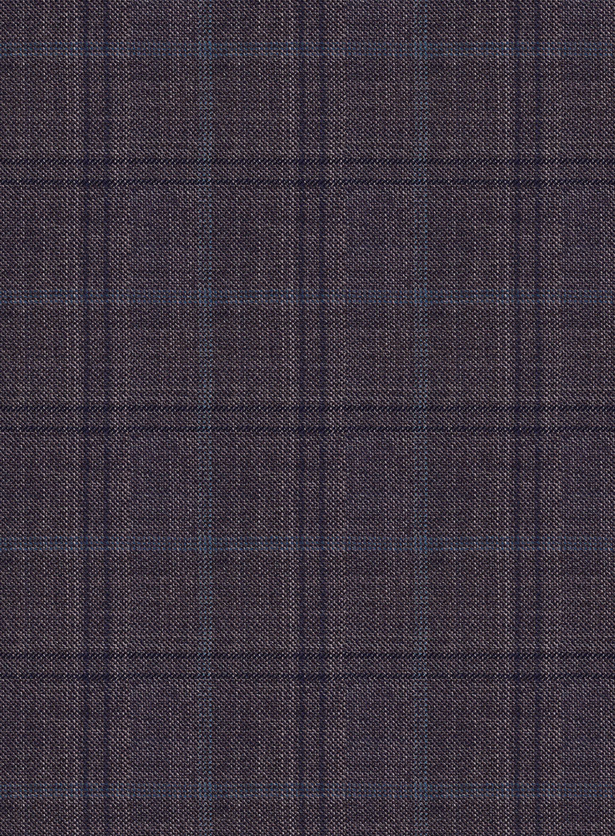 Reda Haze Purple Checks Wool Suit - Image 6