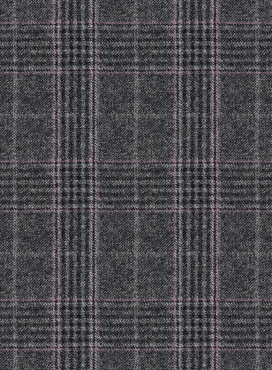 Reda Homio Gray Checks Wool Suit - Image 6
