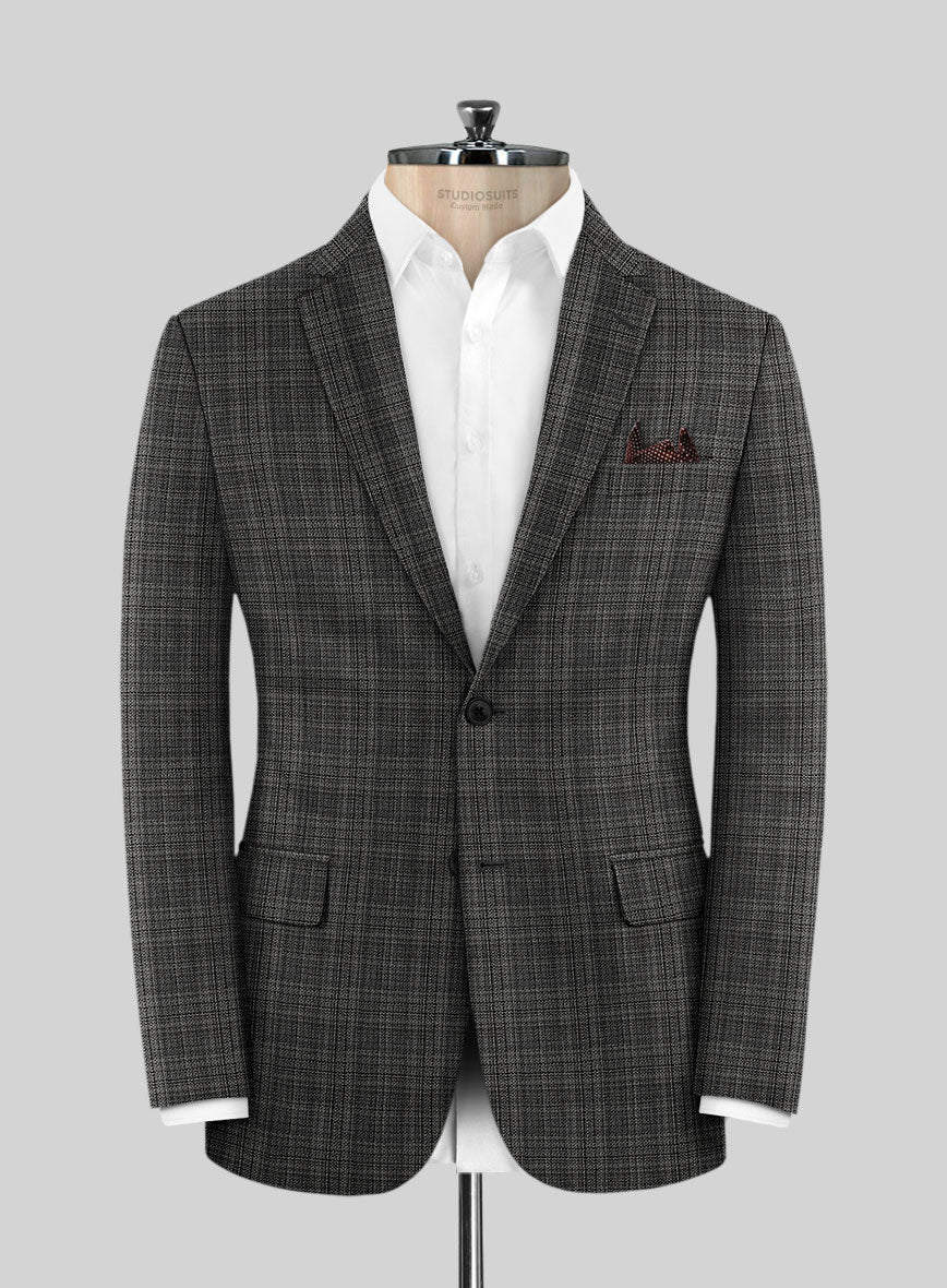Reda Inleti Black Checks Wool Suit - Image 3