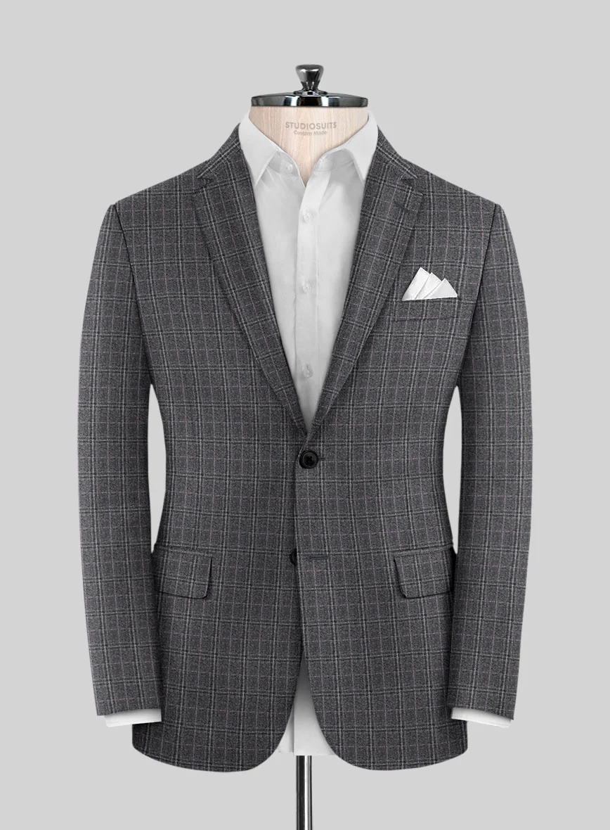 Reda Jeromi Gray Checks Wool Suit - Image 3