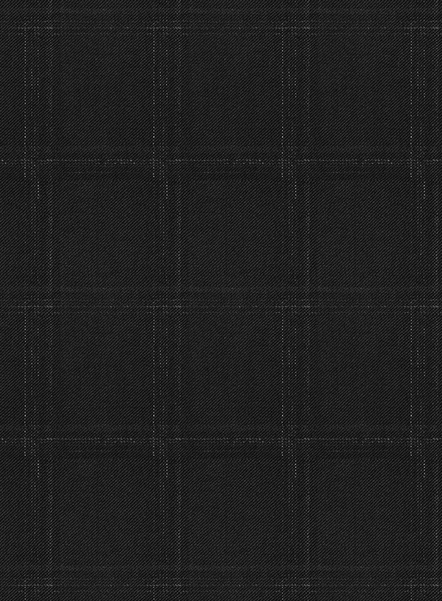 Reda Martes Black Checks Wool Pants - Image 3