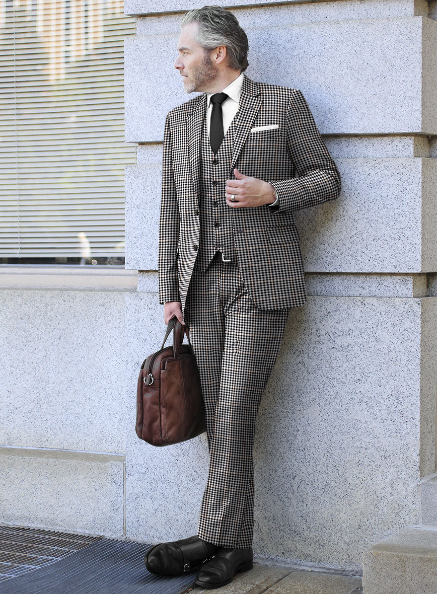 Reda Matio Black Checks Wool Suit - Image 2