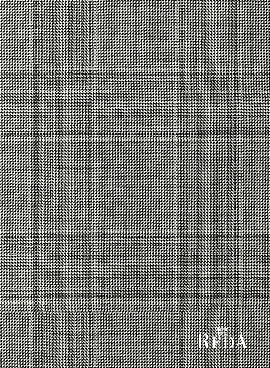 Reda Mavlox Gray Checks Wool Suit - Image 7