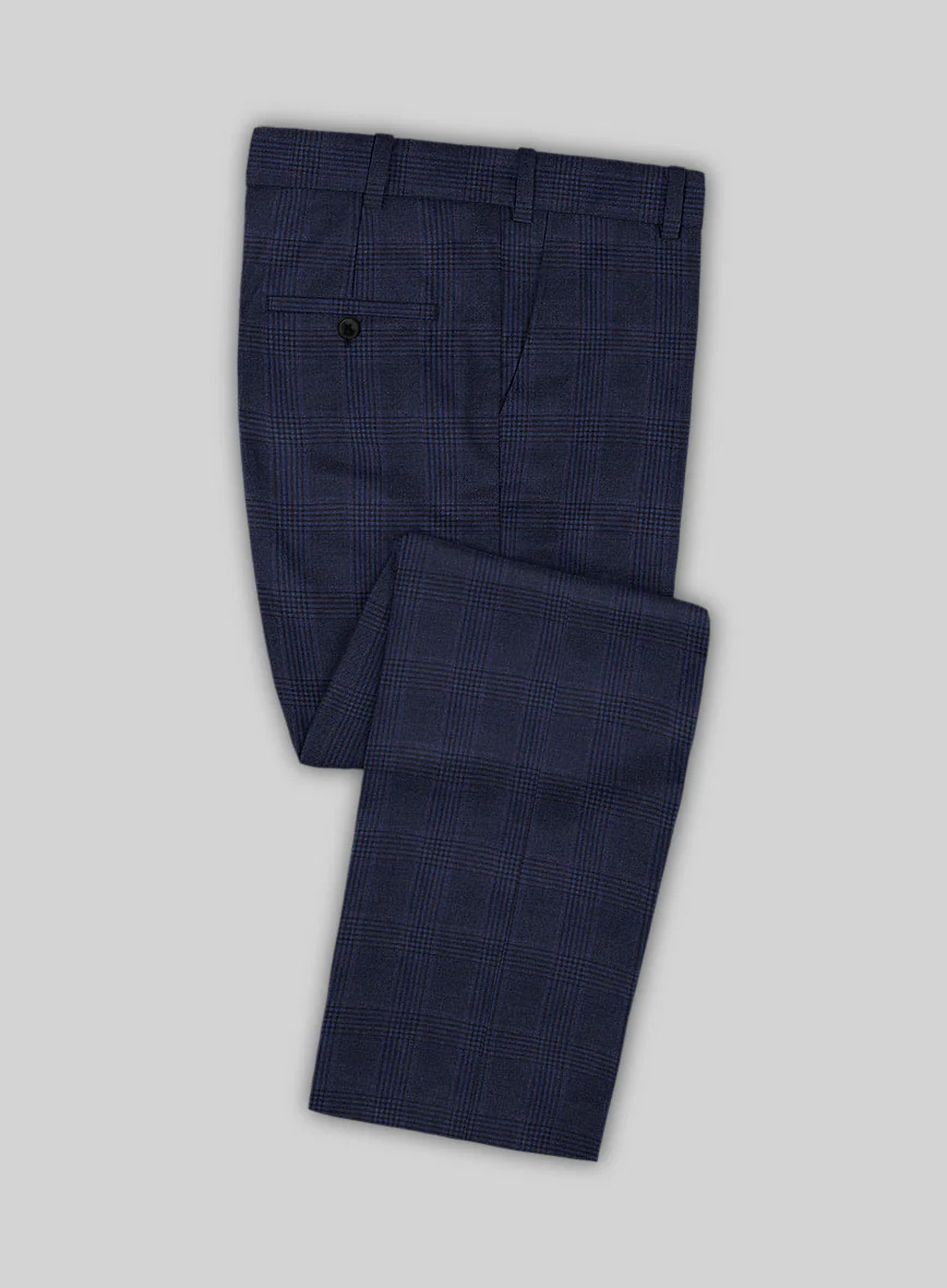 Reda Navy Checks Wool Suit - Image 5