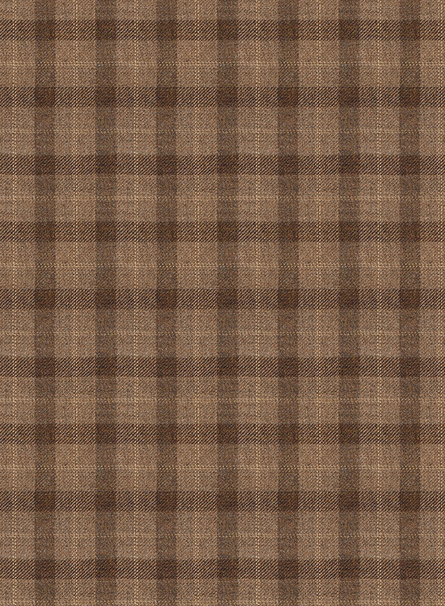 Reda Rope Brown Checks Wool Jacket - Image 2