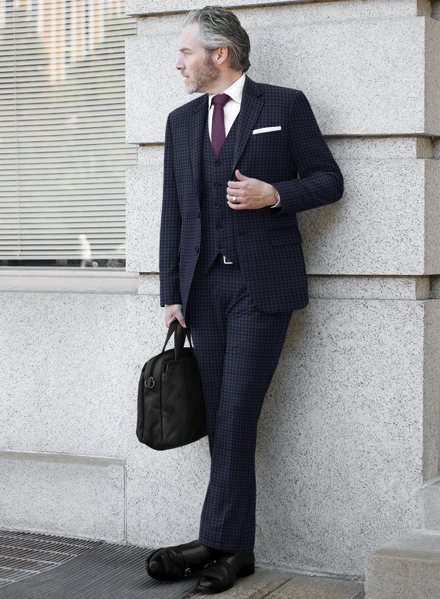 Reda Sarmen Checks Wool Suit - Image 2