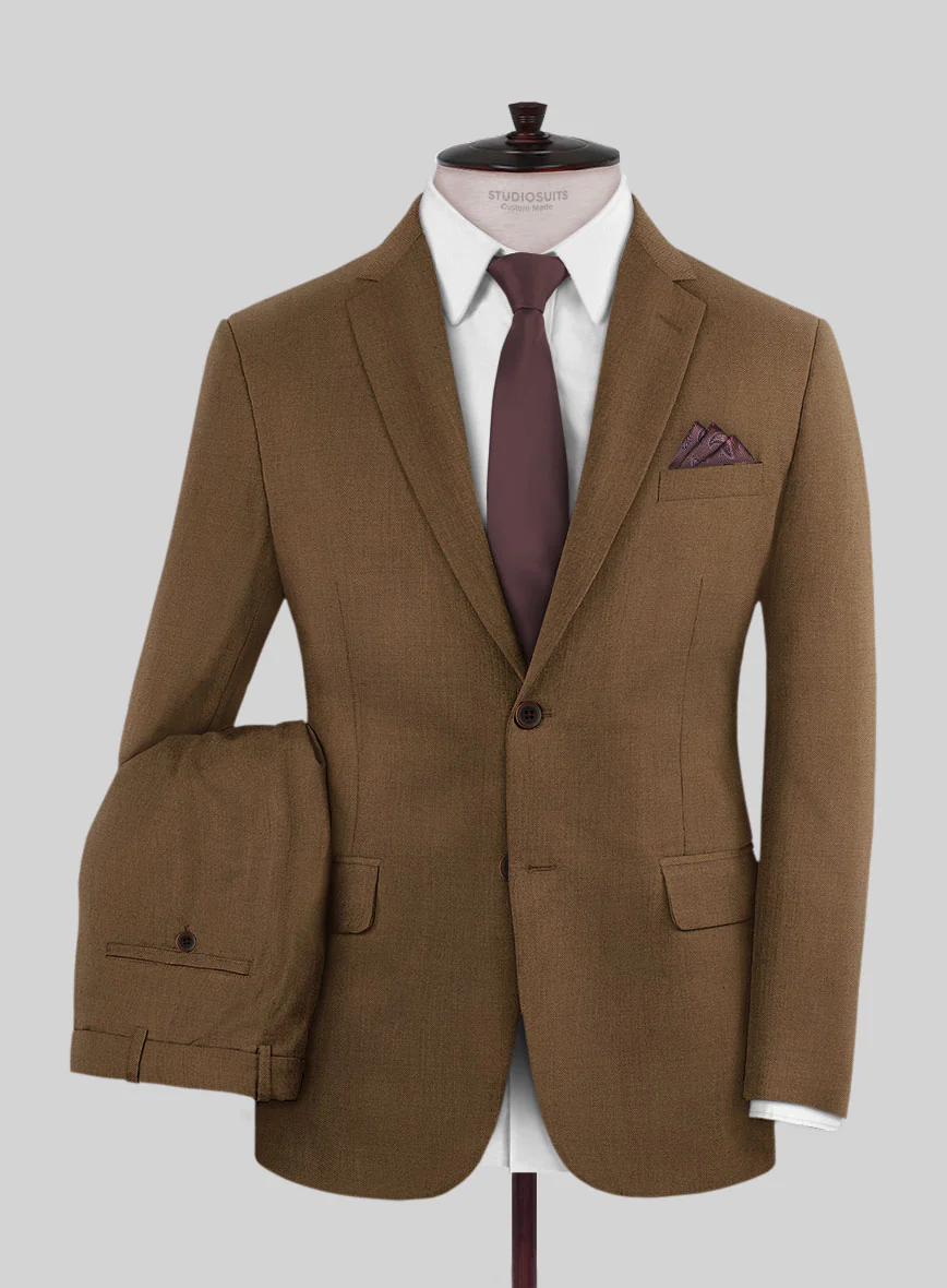 Reda Tan Wool Suit