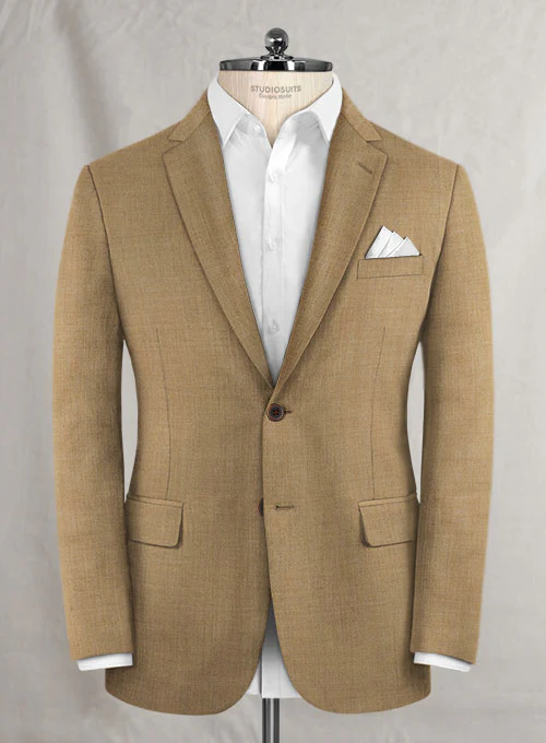 Reda Worsted Khaki Wool Suit - Image 2