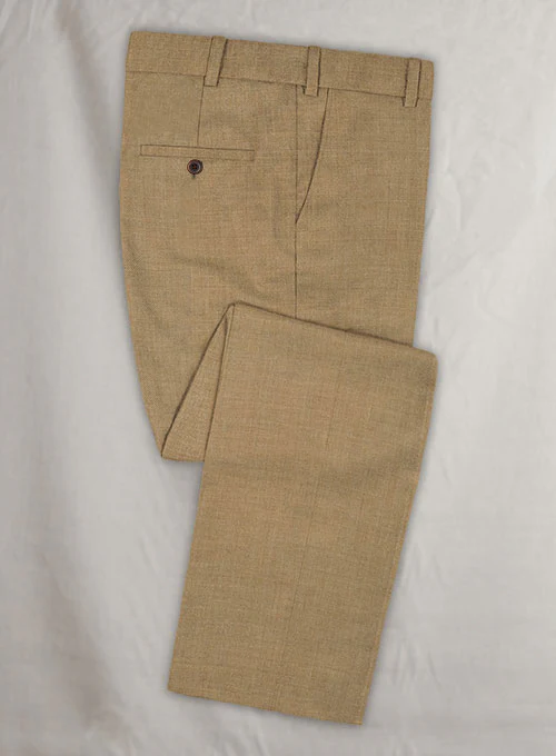 Reda Worsted Khaki Wool Suit - Image 4