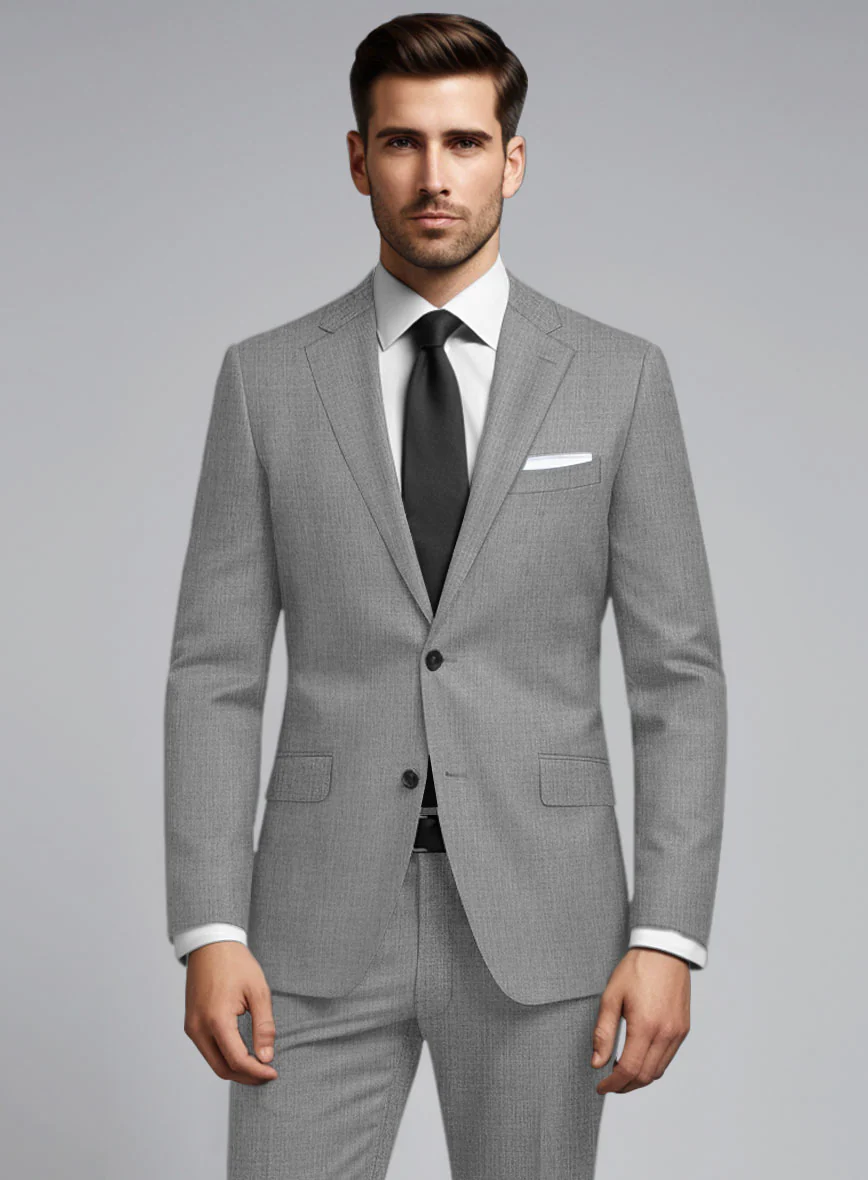 Reda Worsted Mid Gray Pure Wool Jacket - Image 2
