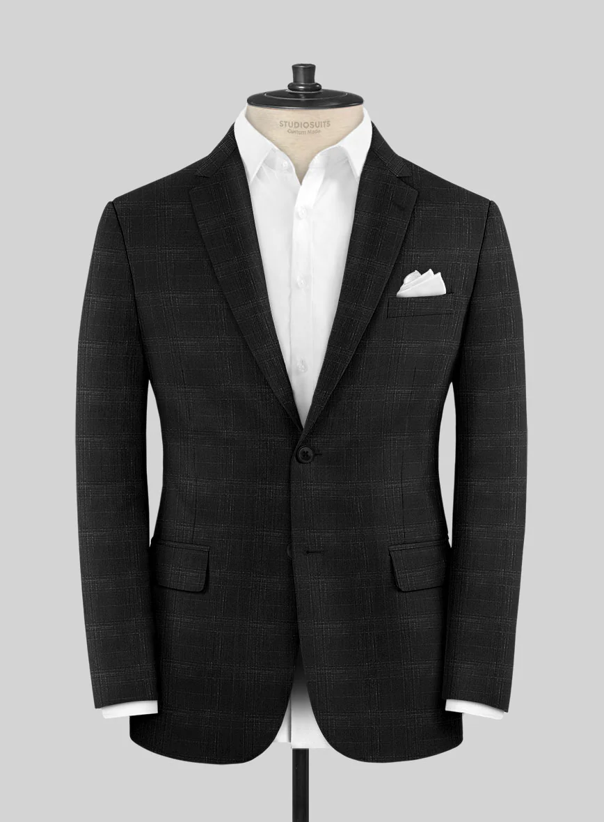 Reda Xime Black Checks Wool Suit - Image 3