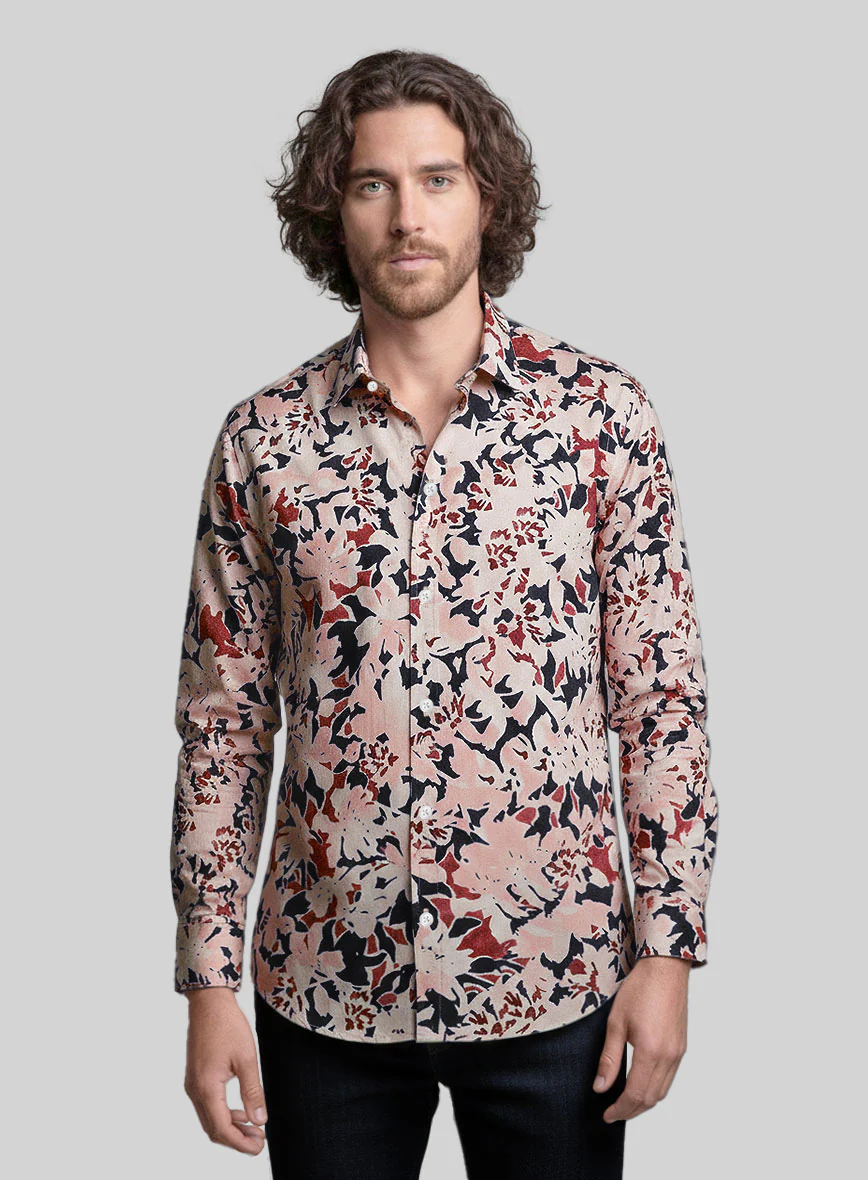 Rose Dusk Cotton Lycra Shirt