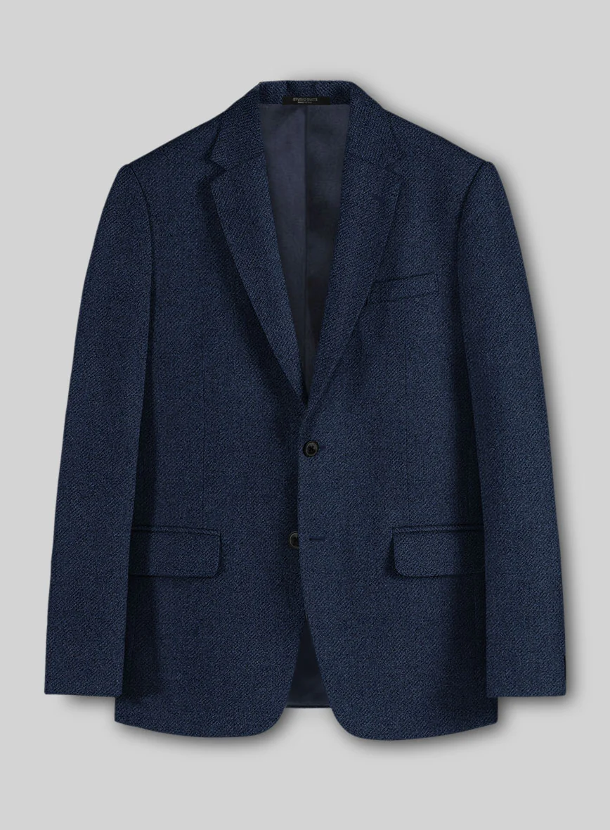 Royal Blue Heavy Tweed Jacket