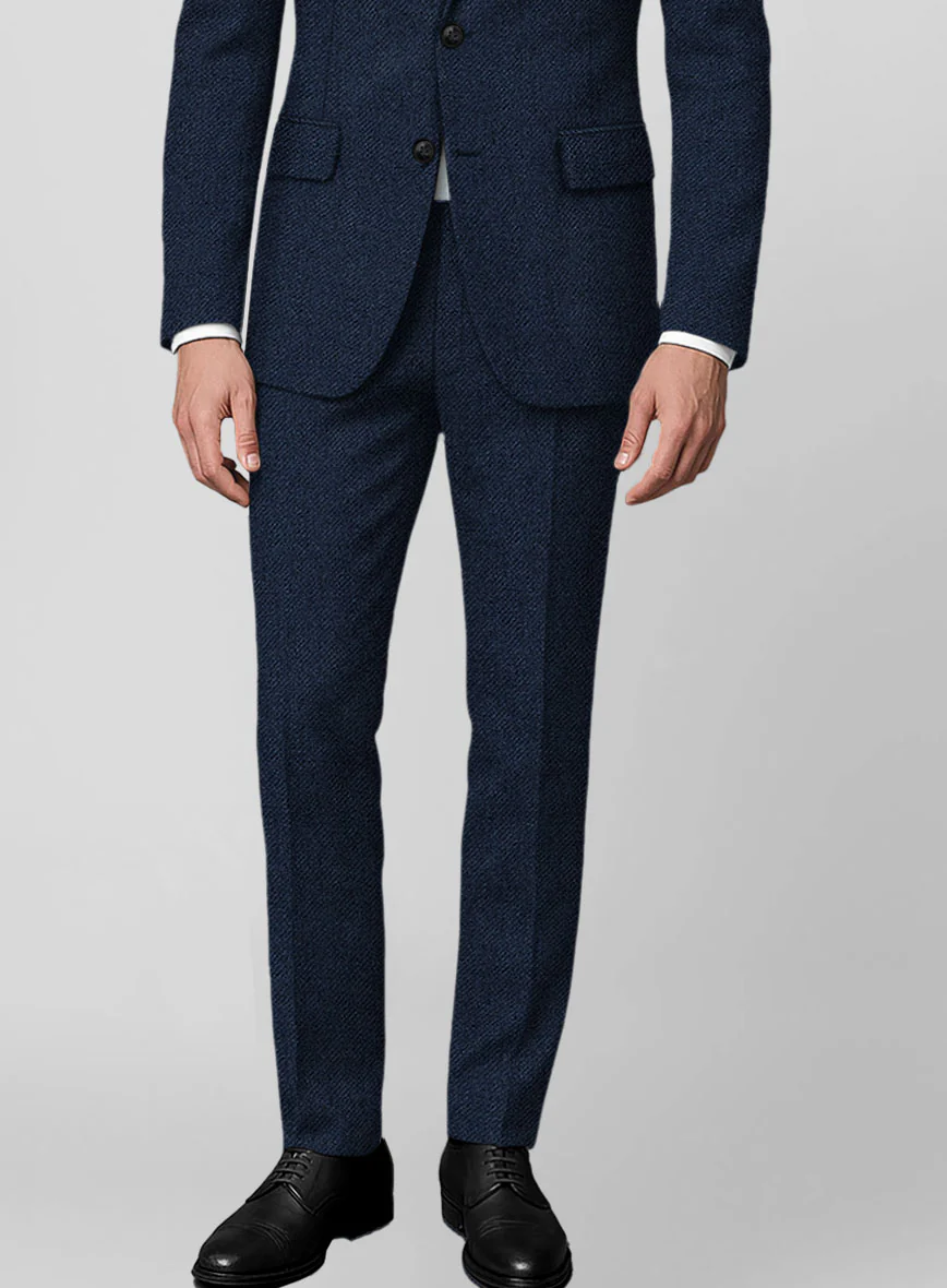 Royal Blue Heavy Tweed Pants