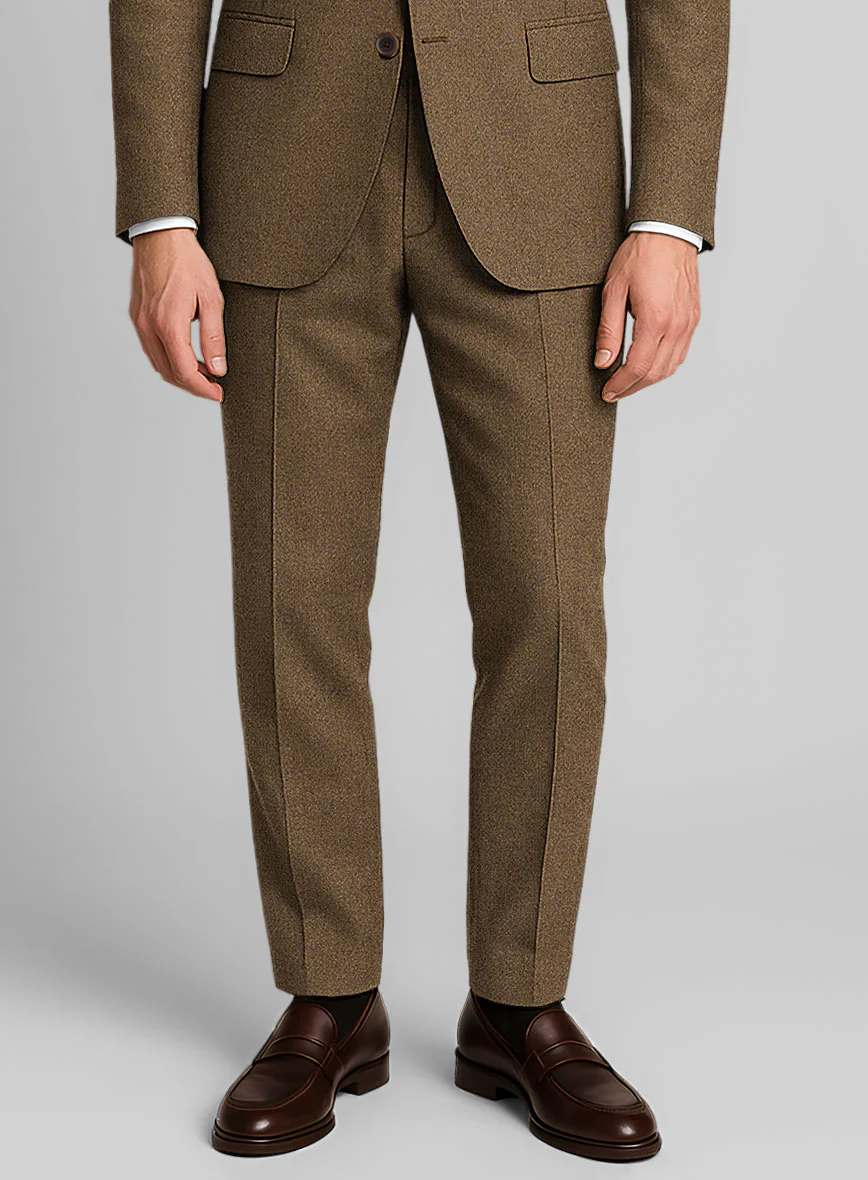 Royal Brown Heavy Tweed Pants - Image 2