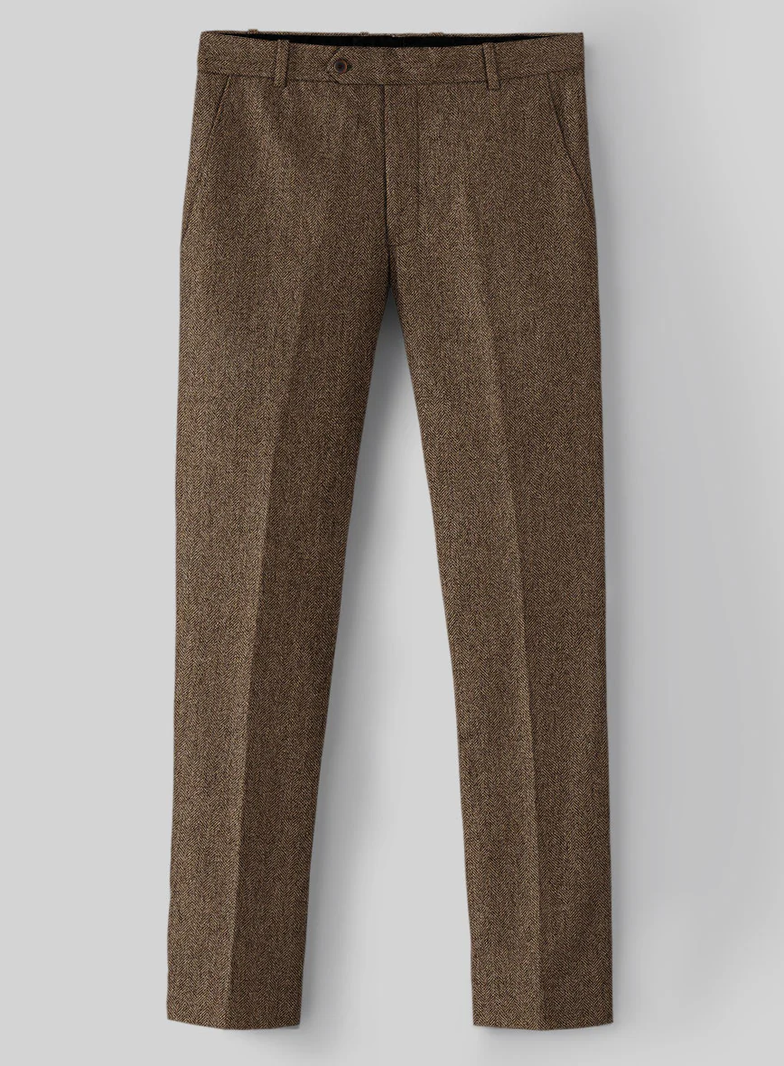 Rust Herringbone Tweed Suit - Image 5