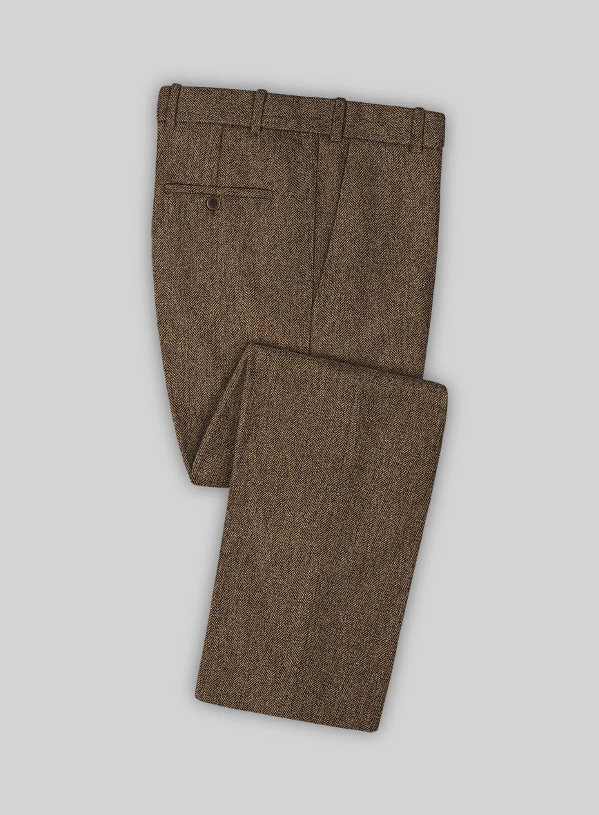 Rust Herringbone Tweed Suit - Image 6