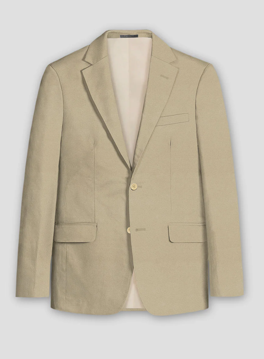 Sand Feather Cotton Canvas Stretch Jacket