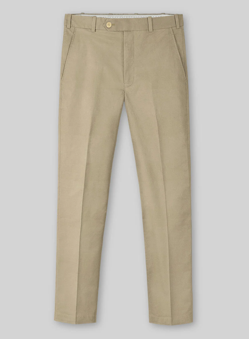 Sand Feather Cotton Canvas Stretch Pants
