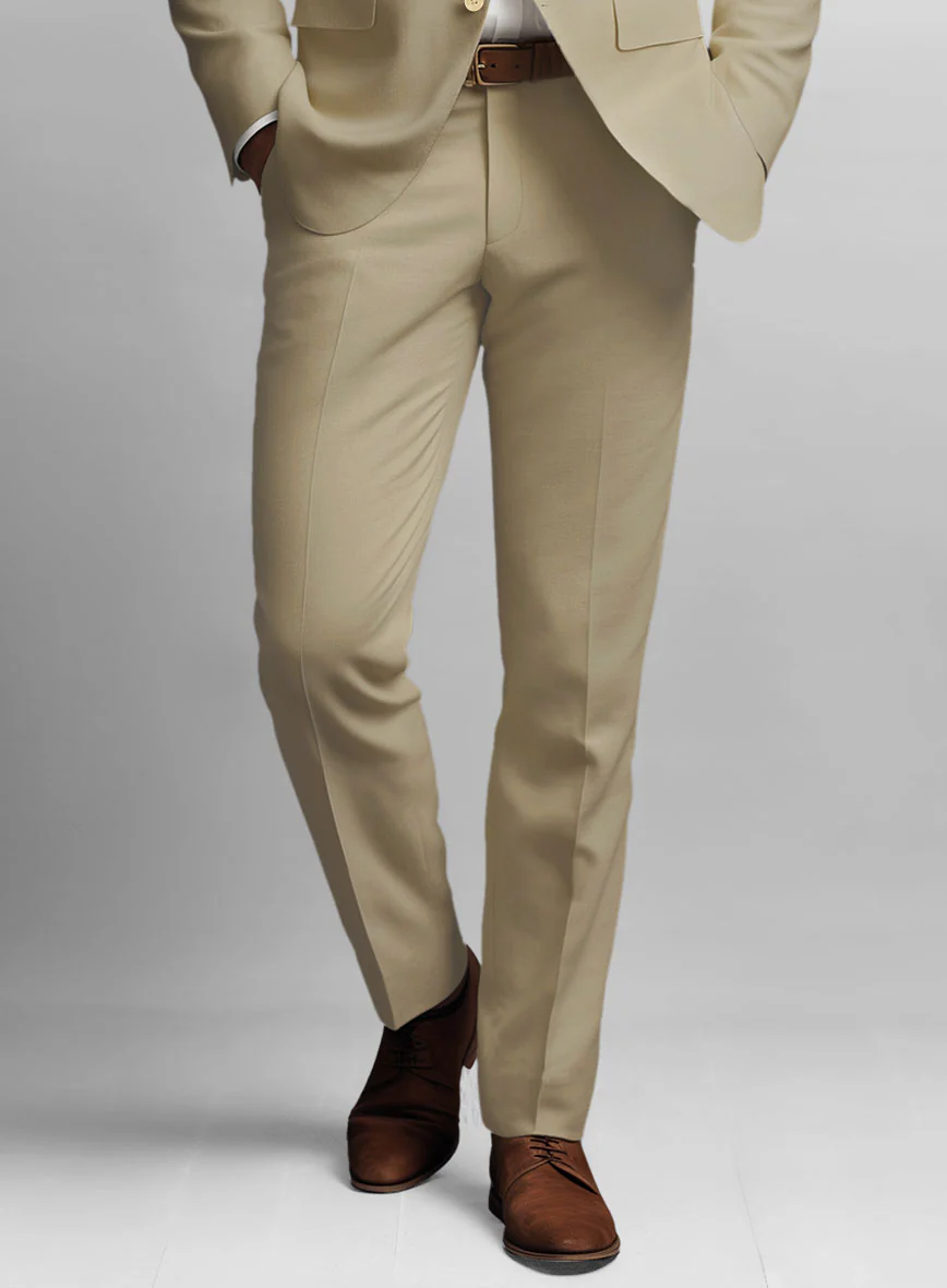 Sand Feather Cotton Canvas Stretch Suit - Image 6