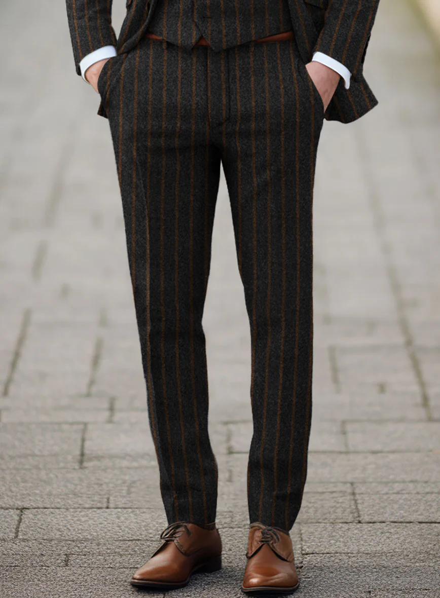 Sartori Antonia Charcoal Soft Tweed Pants - Image 2