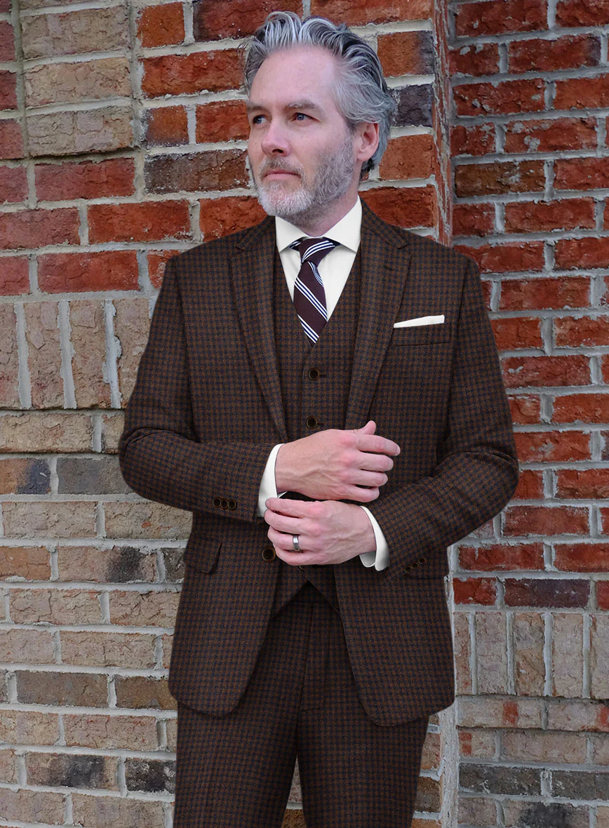Sartori Petronila Brown Check Soft Tweed Jacket - Image 2