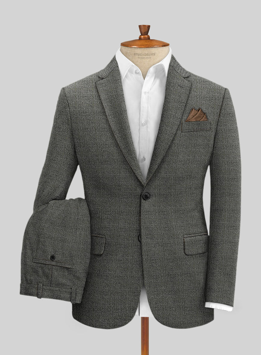 Sartori Tristana Gray Check Soft Tweed Suit