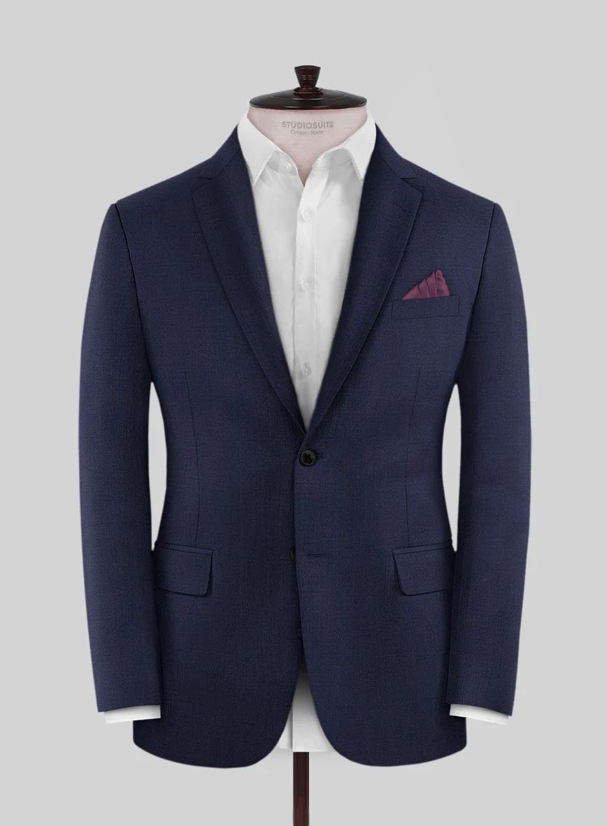 Scabal Alnip Indigo Blue Wool Jacket