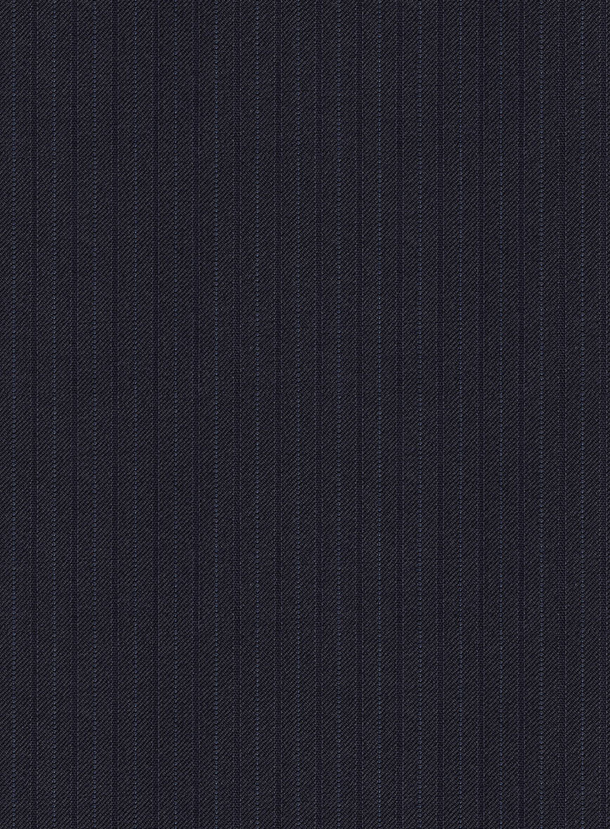 Scabal Alsa Stripe Blue Wool Jacket - Image 3
