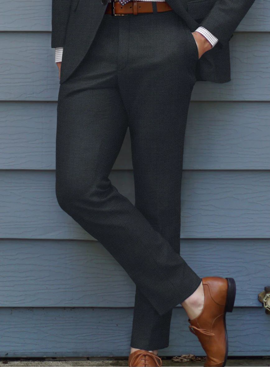 Scabal Alve Blue Wool Pants - Image 2
