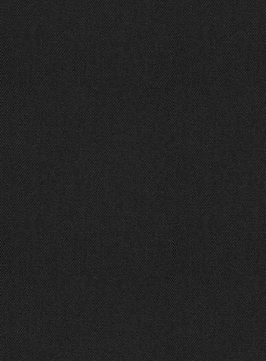 Scabal Black Cotton Stretch Jacket - Image 2
