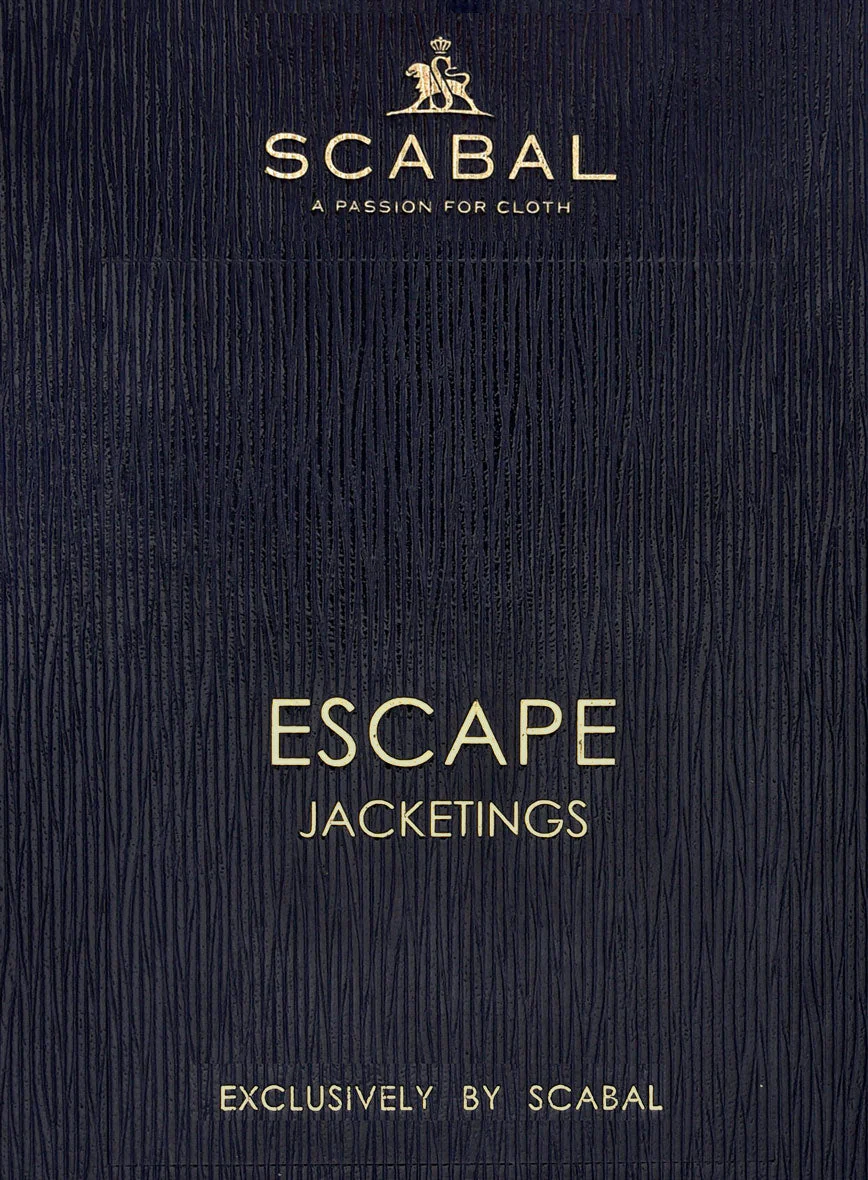 Scabal Black Waffle Wool Jacket - Image 5
