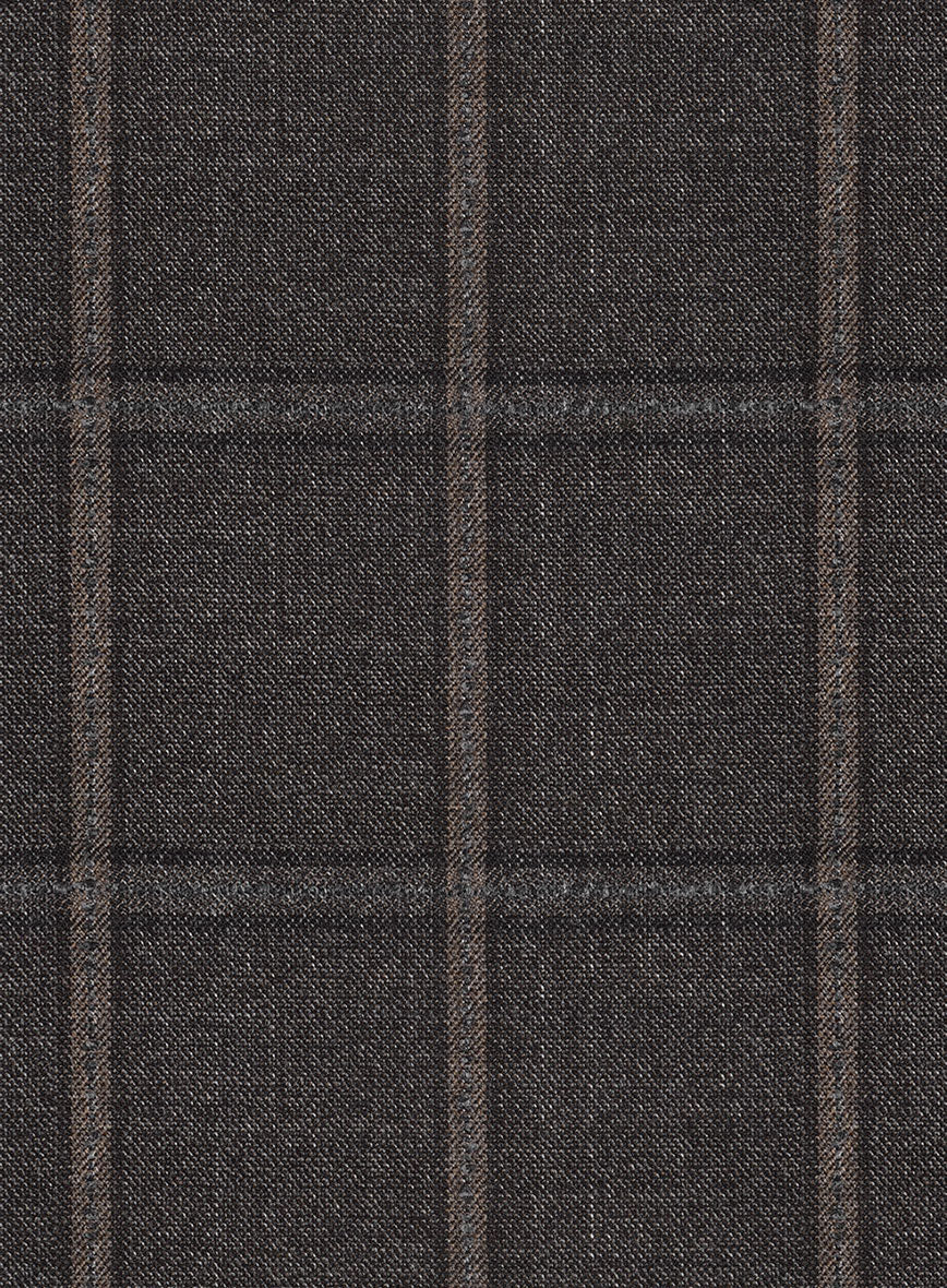 Scabal Coffee Brown Wool Jacket - Image 2