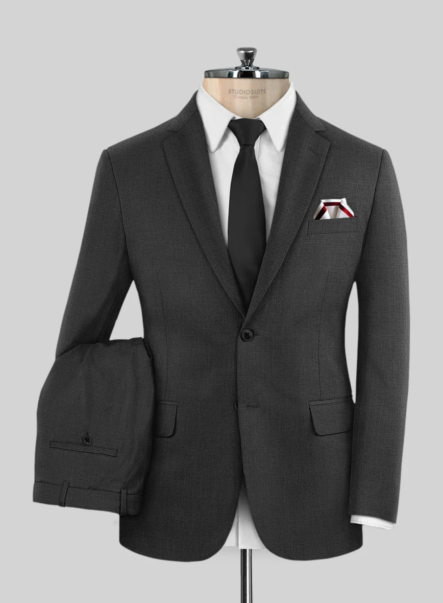 Scabal Cosmopolitan Charcoal Wool Suit