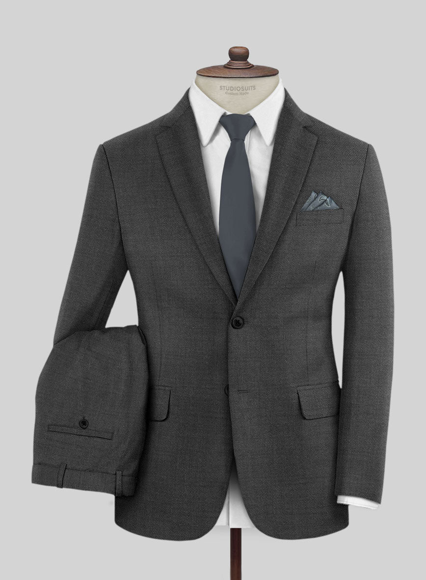 Scabal Cosmopolitan Dark Gray Wool Suit