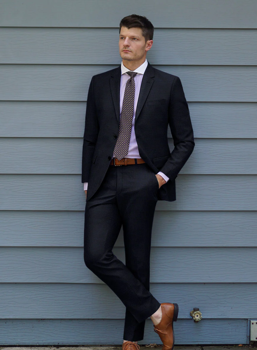 Scabal Cosmopolitan Lulio Blue Wool Suit - Image 2