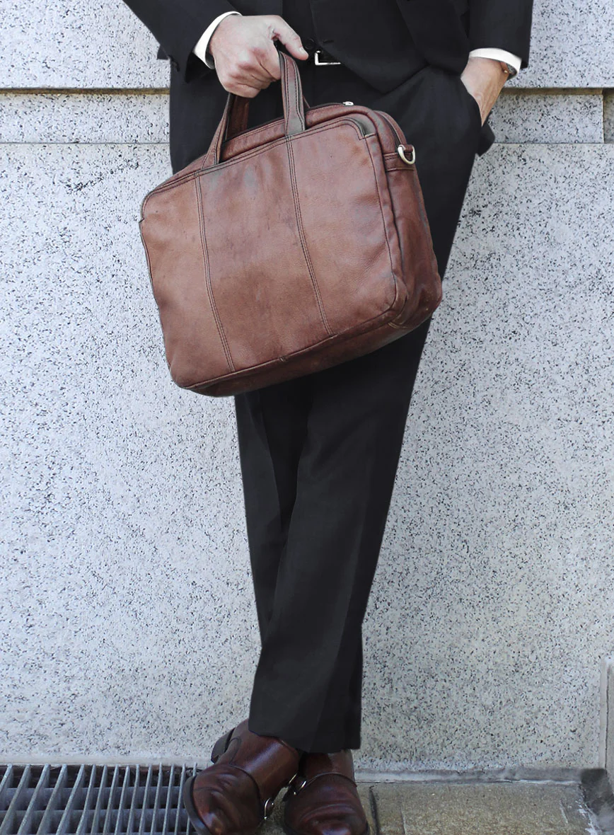 Scabal Cosmopolitan Midnight Blue Wool Pants - Image 2