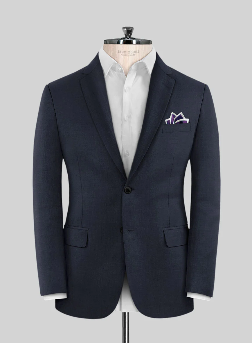 Scabal Cosmopolitan Navy Blue Wool Jacket