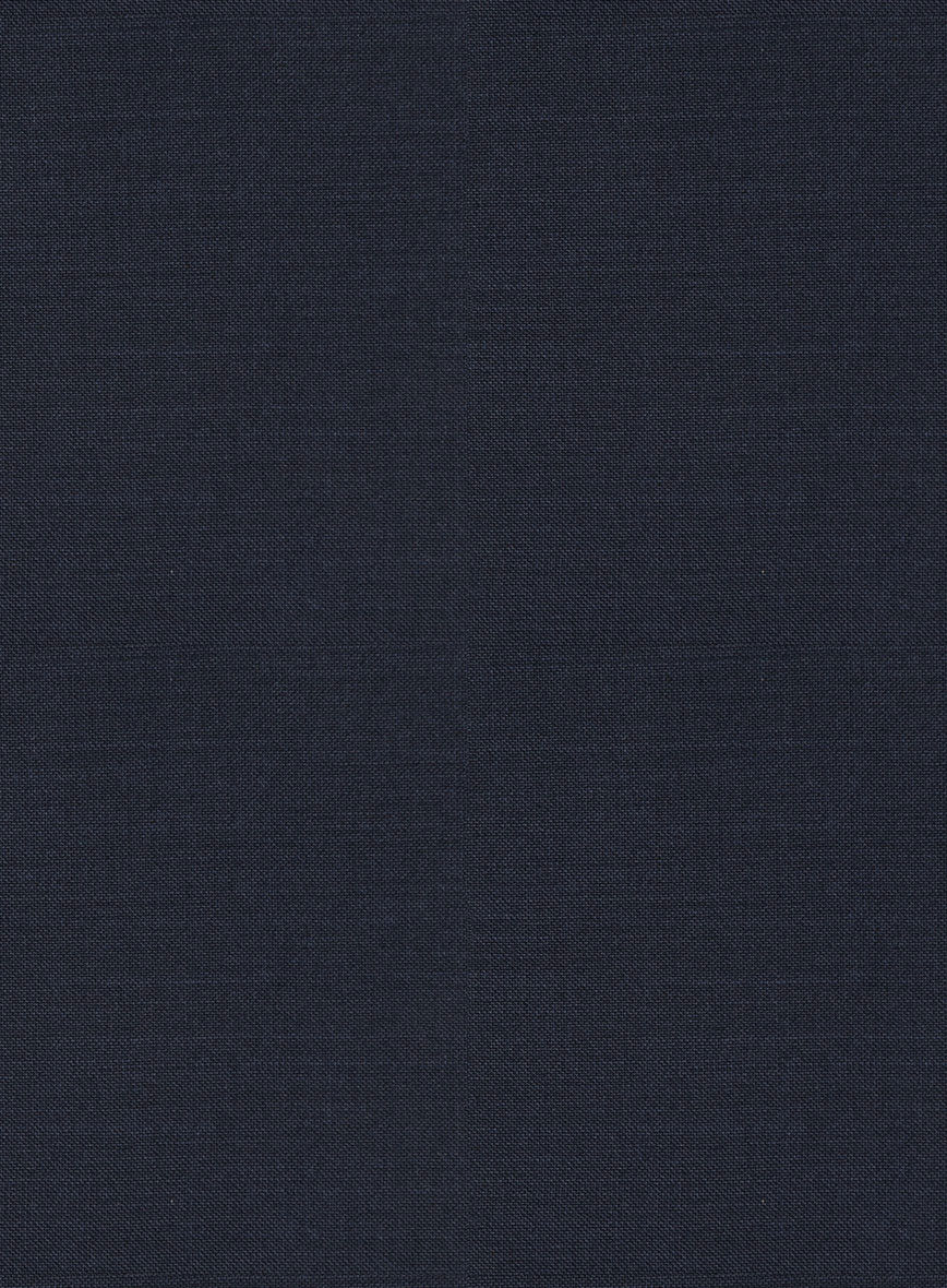 Scabal Cosmopolitan Navy Blue Wool Pants - Image 2