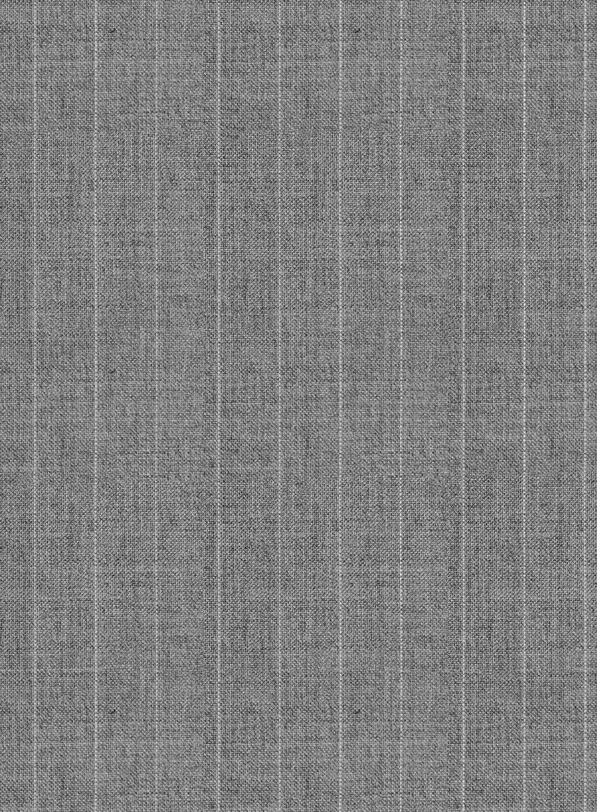 Scabal Cosmopolitan Pinstripe Gray Wool Jacket - Image 2