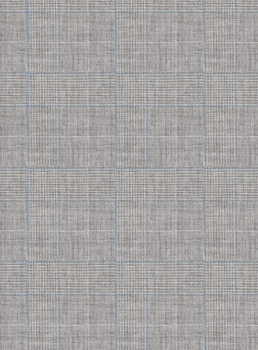 Scabal Cosmopolitan Prince Gray Wool Pants - Image 3
