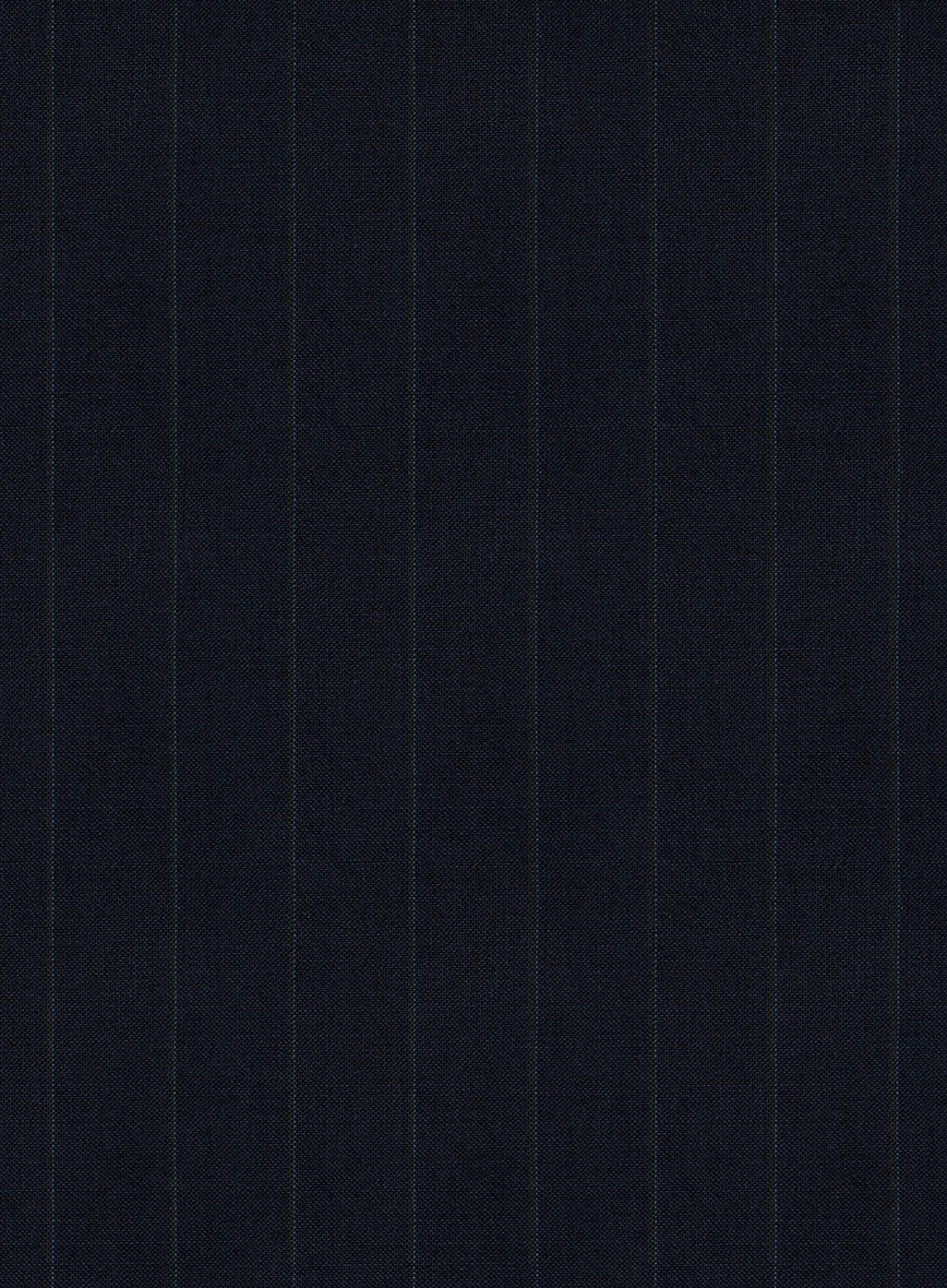 Scabal Cosmopolitan Stripe Blue Wool Jacket - Image 2