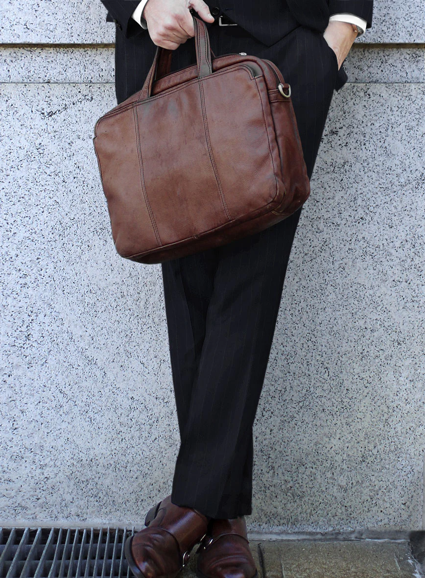 Scabal Cosmopolitan Stripe Blue Wool Suit - Image 4