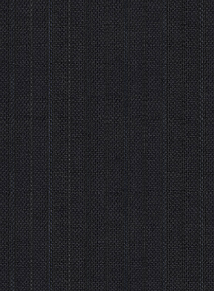 Scabal Cosmopolitan Stripe Gosti Blue Wool Suit - Image 5