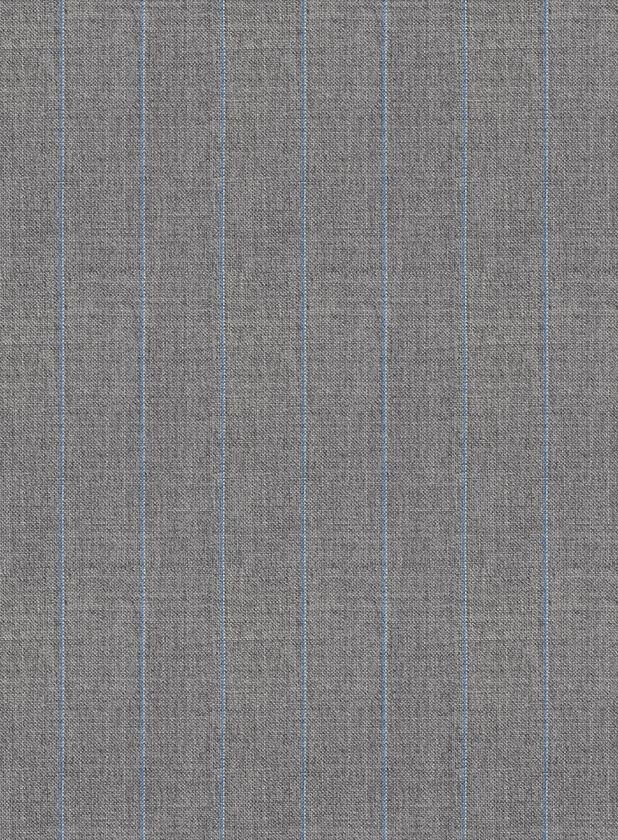 Scabal Cosmopolitan Stripe Gray Wool Suit - Image 6