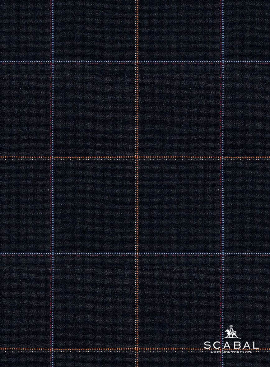 Scabal Dali Chromatic Windowpane Wool Cashmere Jacket - Image 5
