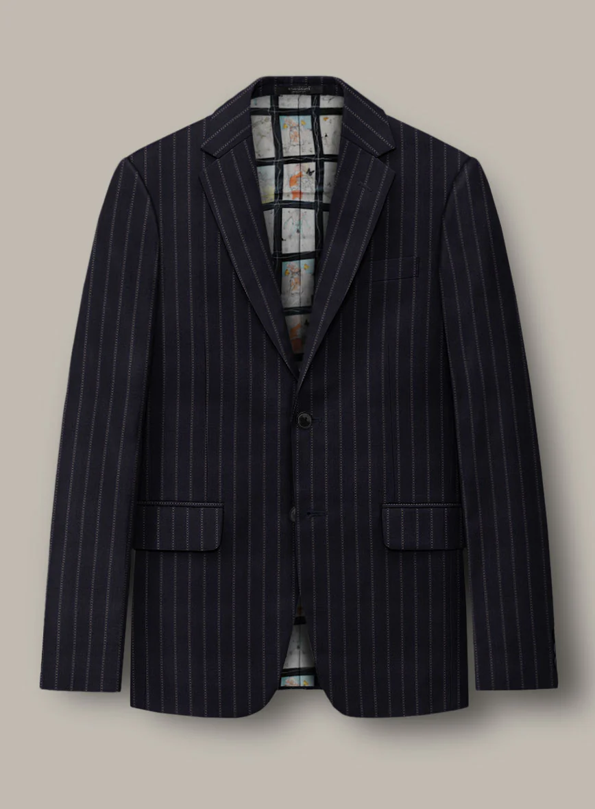 Scabal Dali Godiva Herringbone Wool Cashmere Jacket