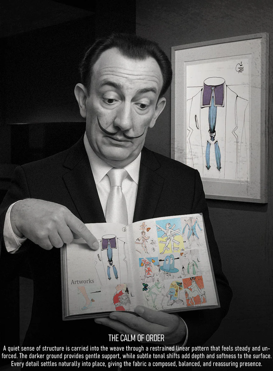 Scabal Dali Intermezzo Stripe Wool Cashmere Jacket - Image 7