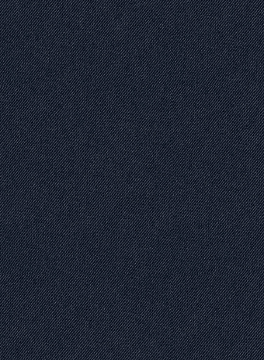 Scabal Dark Navy Cotton Stretch Suit - Image 5
