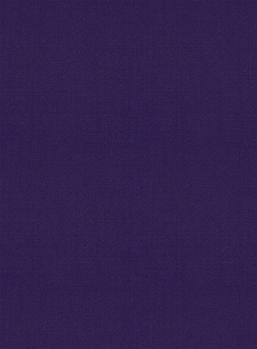 Scabal Eggplant Wool Pants - Image 2